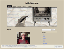Tablet Screenshot of juliemacleanwriter.com